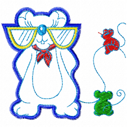 Teddy Embroidery Design 7